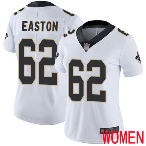 New Orleans Saints Limited White Women Nick Easton Road Jersey NFL Football 62 Vapor Untouchable Jersey